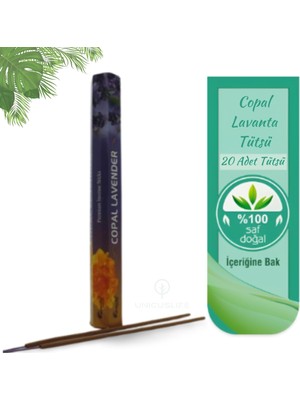 Unicuslife (Aromatica) Doğal Copal Lavanta Çubuk Tütsü