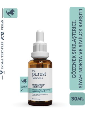 The Purest Solutions 30 ml Niacinamide Serum Arındırıcı Etkili Karma Ciltler İçin Özel Formül