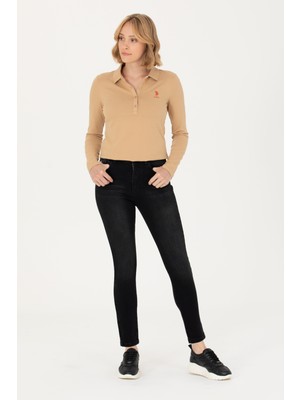 U.S. Polo Assn. Kadın Siyah Pantolon (Jean) 50271483-DN0027