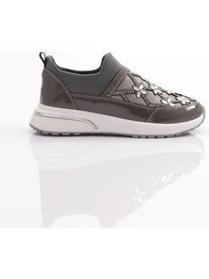 Dgn 401 Kadin Çiçek Detayli Sneaker Ayakkabi