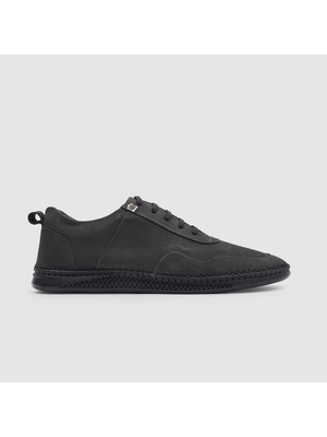 Erkek Sneaker Ayakkabı [052061], Siyah Nubuk, 44