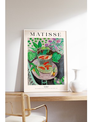 House Gorgeous Henri Matisse Goldfish Tasarımlı Çerçevesiz Poster