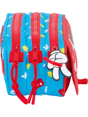 Miffy Çift Taşıyıcı Mickey Mouse Kulüp Evi Fantastik Mavi Kırmızı 21,5 x 10 x 8 cm (Yurt Dışından)