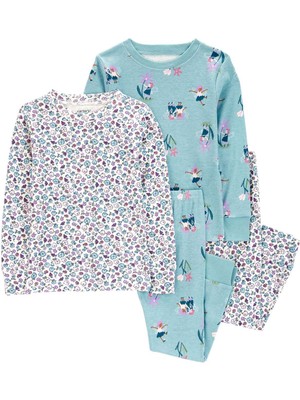 Carter's Küçük Kız Çocuk Pijama Set 4'lü Paket