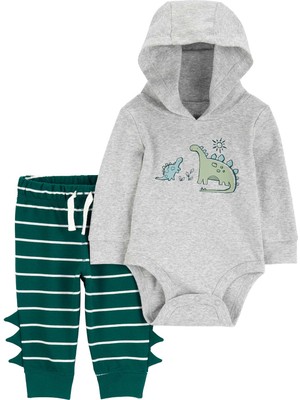 Carter's Erkek Bebek Body Pantolon Set 2'li Paket