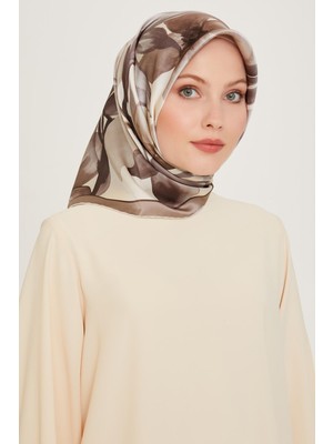 Armine İpek Eşarp 2025 Kış - 9205-33 Taş Ekru Sura