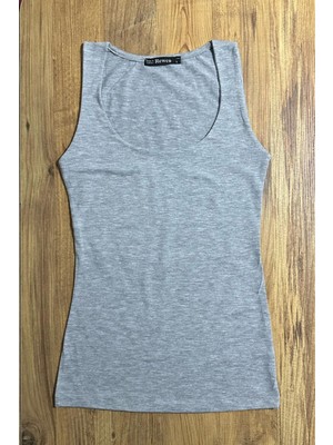Balenbi Kadın Basic Geniş Askılı Uzun Penye Body 1068
