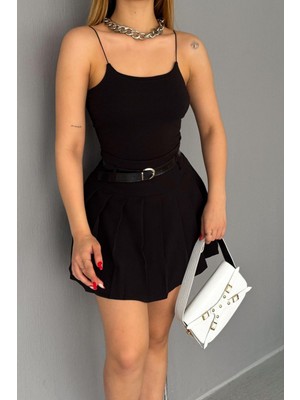 Balenbi Kadın Basic Ip Askılı Uzun Penye Body 1067