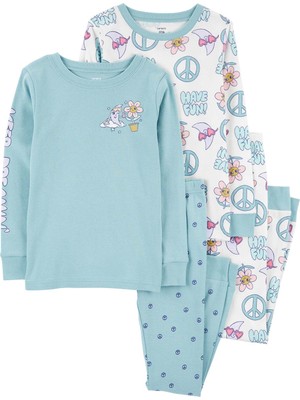 Carter's Kız Çocuk Pijama Set 4'lü Paket