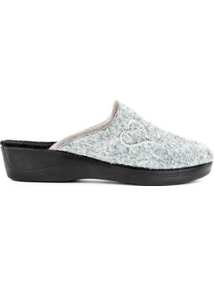 Muya Mochi 32922-087 Kadın Kışlık Ev Terliği Gri 36-40