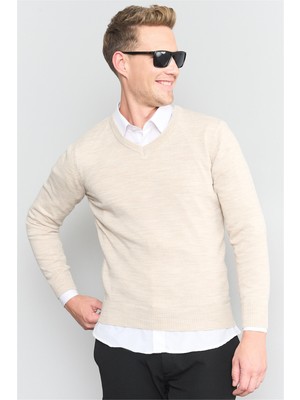 Çetinkaya Mentality K25 3176 Mnt Erk V Yaka Trıko Bsc Taşmelanj