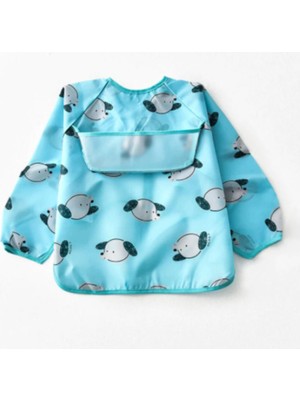 Mavi Köpek Uzun Kollu Su Geçirmez Önlük 21LBMAVIKOPEKLONGSLEEVEBIB