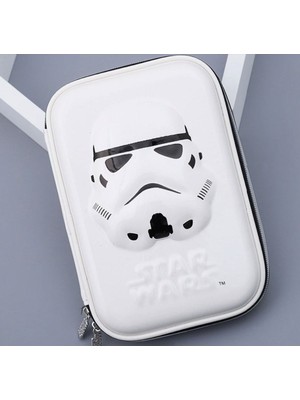 Petityu Star Wars Beyaz Buyuk Sert ve Hafif Kalem Kutusu