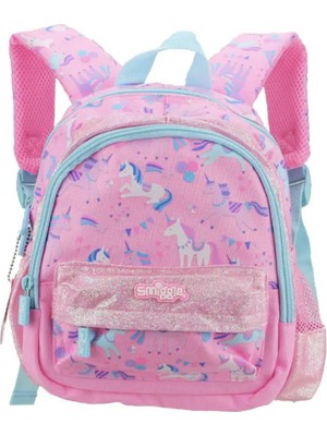 Petityu - Smiggle Unicorn Pembe Simli Mini Anaokulu Çantası