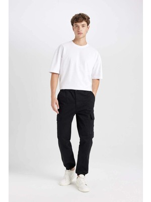 Regular Jogger Kargo Cepli Gabardin PANTOLON C9163AX24AU