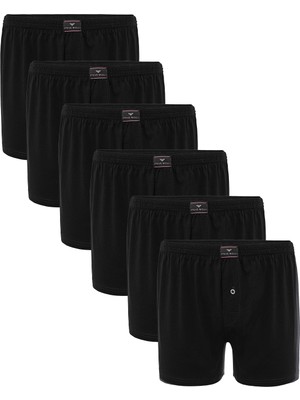 Steve Wolls Erkek Siyah 6’Lı Penye Boxer - 23701