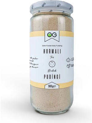 OG natural Hurmalı Bebek Pudingi 300 Gr +7 Ay
