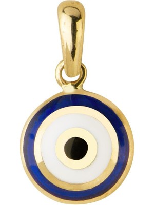 goldkupe 14 Ayar Altın Nazar Kolye Ucu 0,72 gr