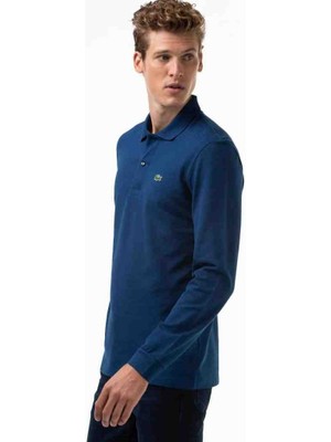 Lacoste Polo Uzun Kol Lacivert Regular Fit