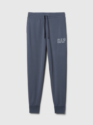 Erkek Mavi Gap Logo Fransız Havlu Kumaş Jogger Eşofman Altı