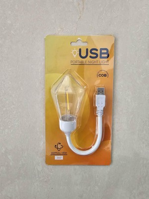 Rustik Ledli Akrobat Masa Lambası USB Girişli Kitap Okuma Lambası - Rustik LED Ampul - Köşegen Ampul