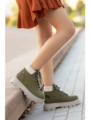 Shemard Joo Haki Cat Bağcık Detaylı Kadın Bot