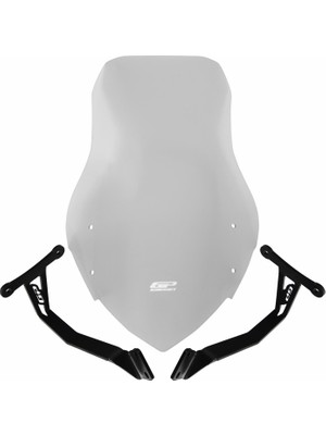 GP Kompozit Honda CB125F 2023-2024 Uyumlu Tur Camı Şeffaf 60 cm