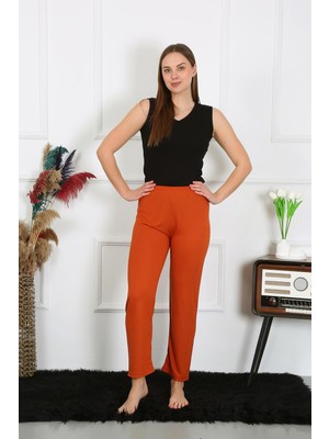 Akbeniz Kadın Pamuk Penye Tek Alt Pijama Kremit 27513