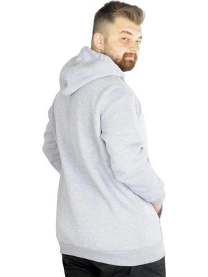 Superxl Erkek Sweatshirt Kapşonlu Pocket Basic 20562 Grimelanj