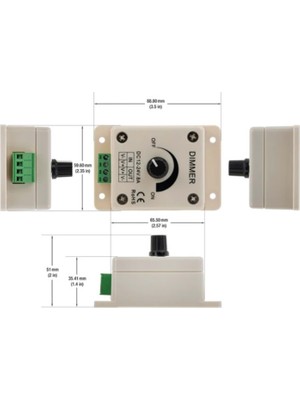 Saminatronik 12-24VDC 8A Pwm Dimmer Controller