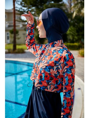 Remsa Mayo Remsa Tam Kapalı Tesettür Mayo R113 Batik