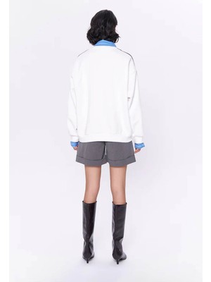 Quzu Kadın Sweatshirt Ekru 1710097