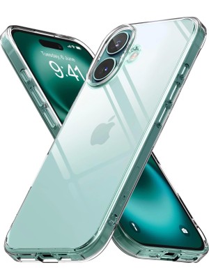 Lopard Apple Iphone 16 Kılıf Şeffaf, Ultra Ince Kapak Kristal Sert, Hafif Droga