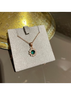 Milamore Jewelry 925 Ayar Gümüş Şık Çiçek Kolye