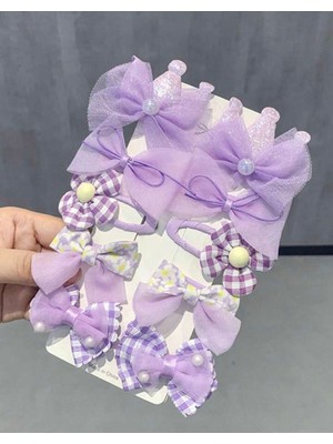 10 Adet Set Karikatür Hairclip   Şaç Aksesuarları  Sevimli Kız Çicek Tokalar Yan Kore  Aksesuarları