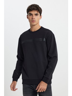 Lee Regular Fit Normal Kesim Bisiklet Yaka Siyah Sweatshirt