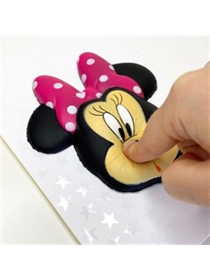 Çılgıntrend Kişiye Özel Minnie Mause Tasarımlı Kupa Bardak Ve Squshy Defter