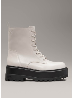 Calvin Klein Deri Bej Kadın Bot YW0YW01535ACF
