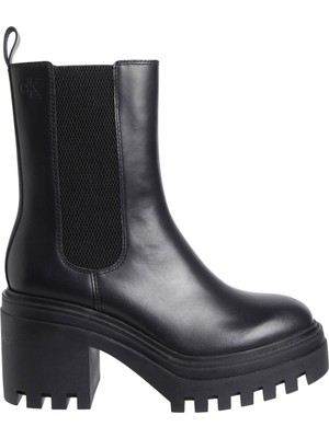 Calvin Klein Deri Siyah Kadın Bot YW0YW015470GJ