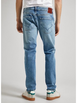 Pepe Jeans Normal Bel Tapered Fit Erkek Denim Pantolon PM207403-000 Tapered Jeans 90's