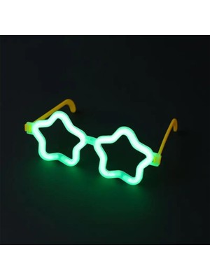 Store Yıldız Glow Gözlük - Yıldız Şekilli Glow Stick Gözlüğü - Glow Partisi Gözlük 12 Adet