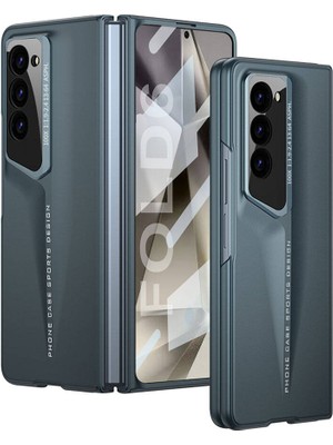 ZORE Galaxy Z Fold 6 Kılıf Ultra Ince Kamera Korumalı Sert Rubber Procase Kapak-Yeşil