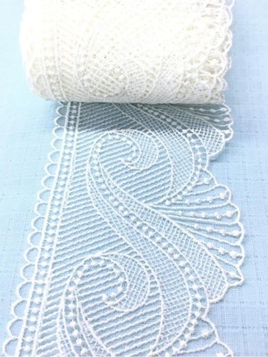 Karan Tuhafiye Krem Güpür Dantel 9 Metre