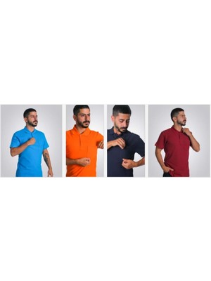 Altın Yaşam Polo Yaka  - Turuncu - S