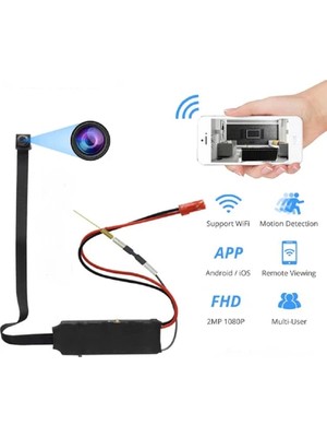 Global Teknik Lookcam Kamera 5 MP Full HD Canlı İzleme ve Kayıt Özellikli Siyah Renk