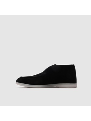 Togo Erkek Siyah Hakiki Deri Casual Bot [052046]