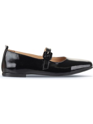 Bueno Shoes Siyah Rugan Deri Kadın Babet 01WD1300 01WD1300