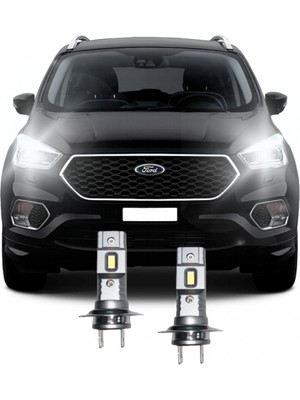 Fardoktoru Ford Kuga (2017-2022) Led Kısa Far Ampulü Mini Led 2'Li Set H7 Aparat Gerekmez