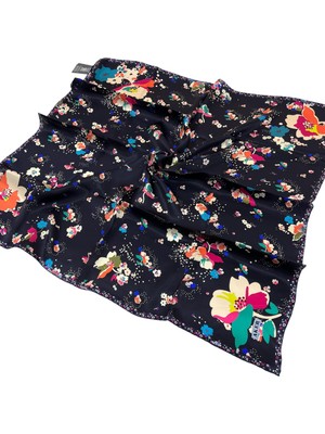 Aker İpek Eşarp - 8863701-321 Lacivert Sura