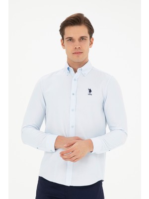 U.S. Polo Assn. Erkek Açık Mavi Gömlek Basic 50287805-VR003